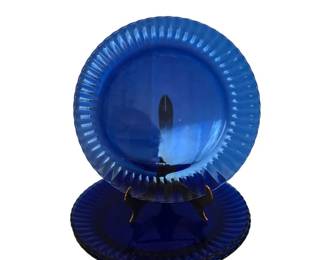 3 Vintage Colorex Dinner Plates