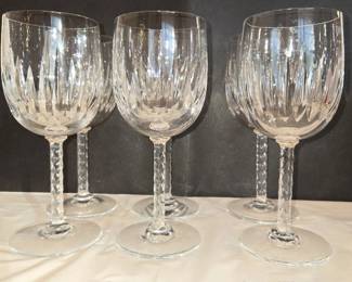 6 Crystal Goblets