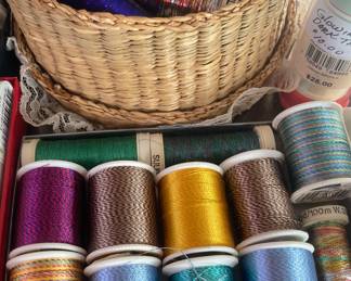 Sulky Metallic Thread and Twist Rayon thread 