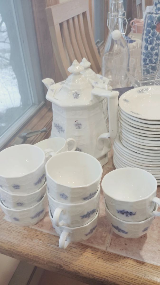  Fine Bone China England Blue Chelsea 