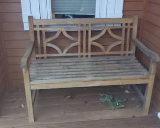 teak bench