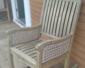 teak rocking chairs