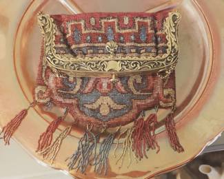 vintage beaded purse