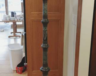 Vintage brass cloisonne floor lamp