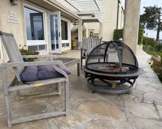 Kingsley-Bate Genuine Teak  Premium Outdoor Furniture and Copper fire pit. 