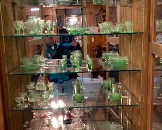 Mosser glass tea sets  ‘ Jennifer ‘