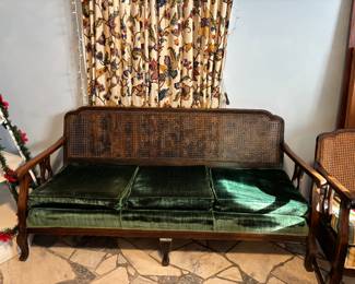 Woven cane sofa chairs also available as suit or separate