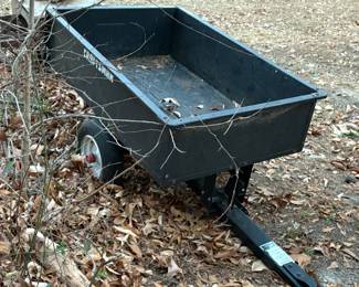 Pull behind lawn cart