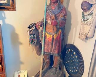 A real cigar store Indian