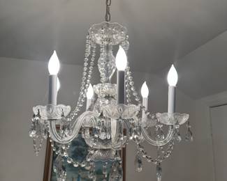 Vintage Czech crystal light 