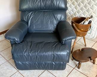 navy recliner