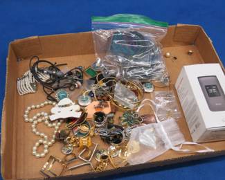 Lot 116. Costume jewelry, 11 Air Force Communications Command patches, and more