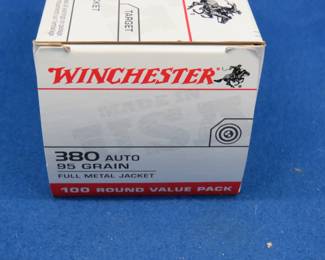 Lot 43. 100 Winchester 380 Auto rounds