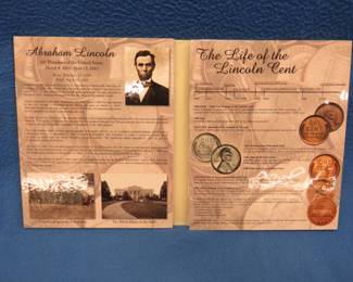 Lot 254. The Lincoln cent Collection with pennies from every year from 1959 to 2008, including two 2009 Bicentennial pennies.