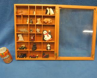 Lot 317. Shadow box with contents
