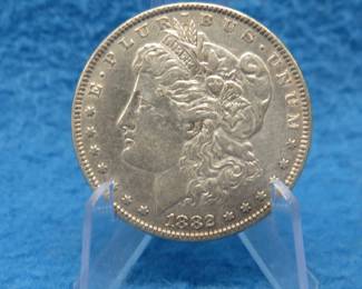 Lot 302. 1882 P Morgan silver dollar
