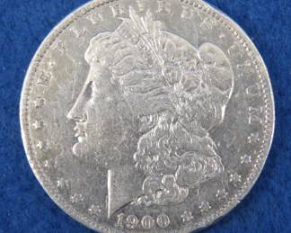 Lot 386. 1900 P Morgan silver dollar
