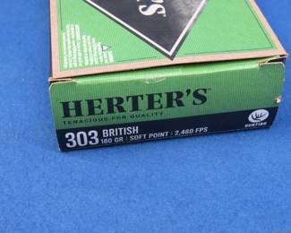 Lot 191. 20 Herter's 303 British rounds