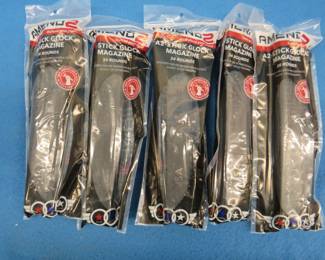 Lot 349. Five AMEND2 A2-Stick 34 round Glock 9mm magazines
