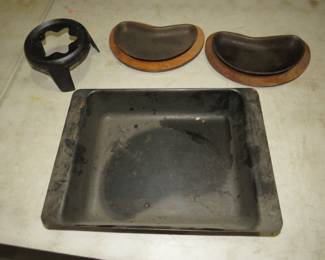 Lot 213. Cast iron steak plates and more cast iron