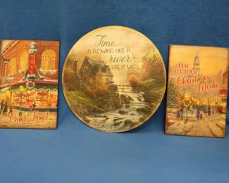 Lot 148. Three Thomas Kinkade wall prints. All have COAs.