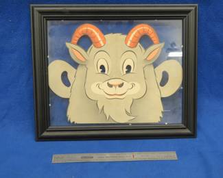 Lot 30. Vintage Great Northern Railway Kids menu 16 1/2" x 13 1/2" and a model railroad ruler