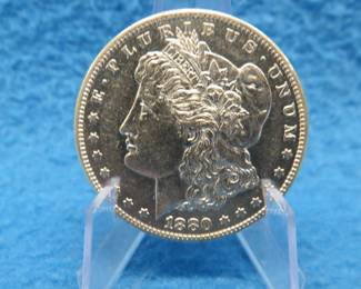 Lot 300. 1880 S Morgan silver dollar