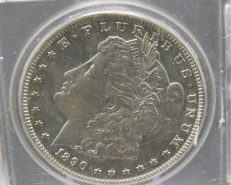 Lot 120. 1890 P Morgan Silver Dollar