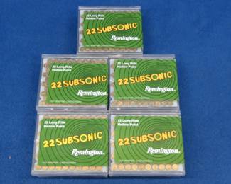 Lot 96. 500 Remington 22LR subsonic rounds