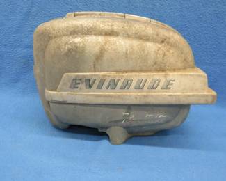 Lot 104. Vintage Evinrude FleetTwin engine cover