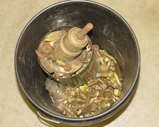 Lot 327. Approx. 40 lbs. of scrap brass and copper