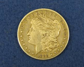 Lot 385. 1883 S Morgan silver dollar