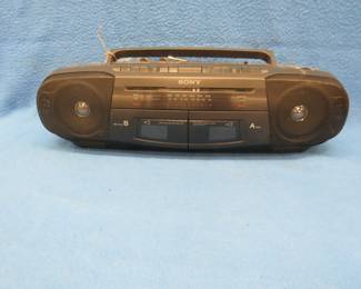 Lot 185. Sony Radio Cassette-Corder. Model CFS-W318. 110v or battery operation.