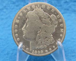 Lot 308. 1899 S Morgan silver dollar