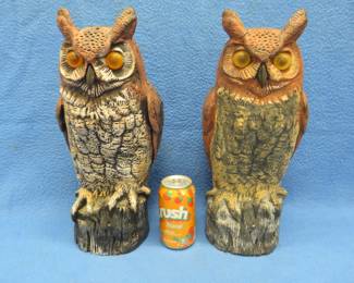 Lot 244. Two owl decoys