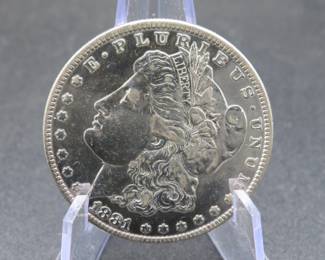 Lot 84. 1881 P Morgan Silver Dollar