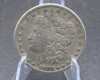 Lot 81. 1883 S Morgan Silver Dollar