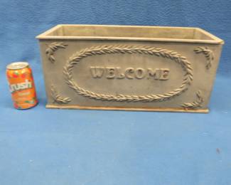 Lot 299. Planting box 18" x 8" x 8". Unknown material.