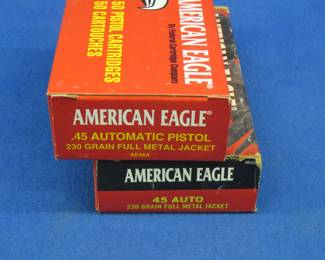 Lot 91. 100 American Eagle 45 Auto rounds