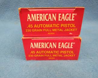 Lot 342. 100 Federal Cartridge American Eagle .45 auto. 230-grain FMJ.