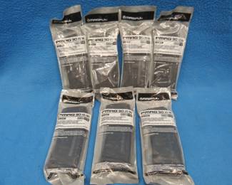Lot 340. Seven Magpul PMAG30 AR/M4 30-round magazines.