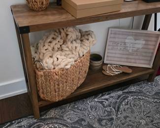 Table, basket, and other decorations