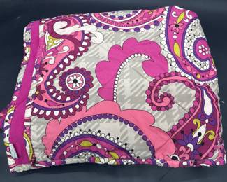 Vera Bradley Pink Paisley Stadium Blanket is 49x50