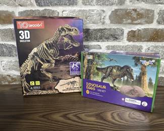 (2) Dinosaur: Eggs Dig Kit & 3D Skeleton
