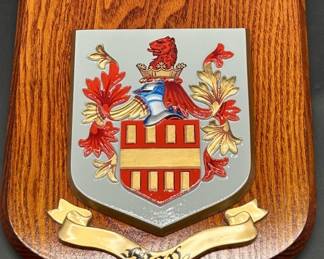 May Family Coat of Arms Shield, Wall Mount