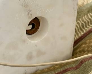 Antique Mary Ryan Italy alabaster pair lamps 