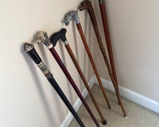 Antique walking sticks