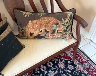 Newport Leopard Tapestry Pillow