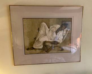 Mujer Reclinada (Reclining Woman) Francisco Zúñiga, Color Lithograph 1977