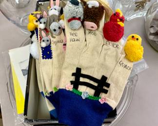 Farm animal finger puppets